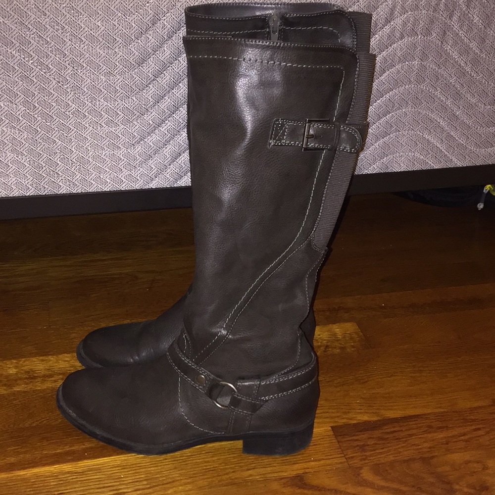 Leather boots!